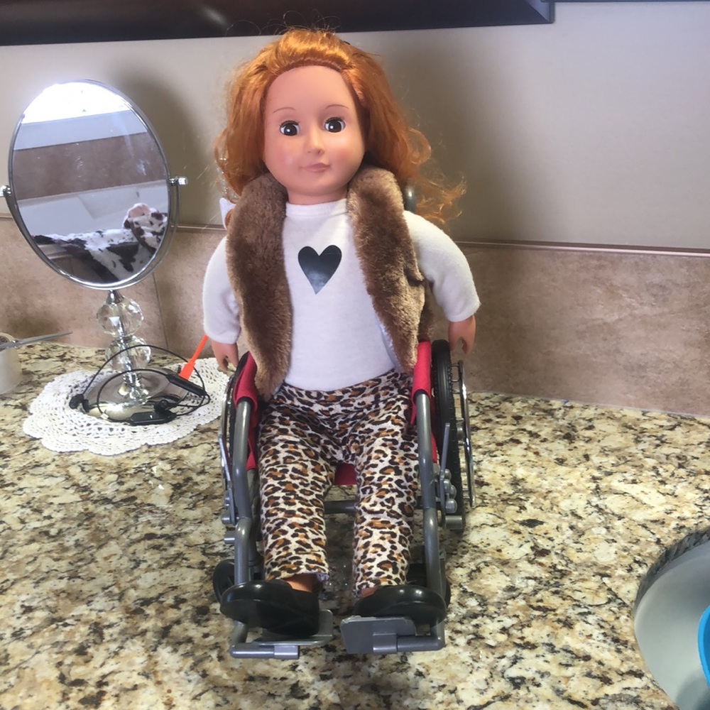 COPY - EUC American girl wheelchair / Our Generation doll